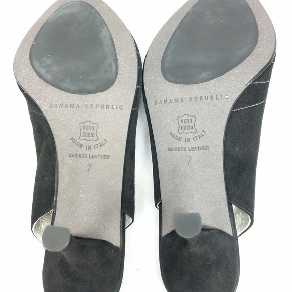 Banana Republic Size 7 Leather Slingback Open Toe - Picture 8 of 8